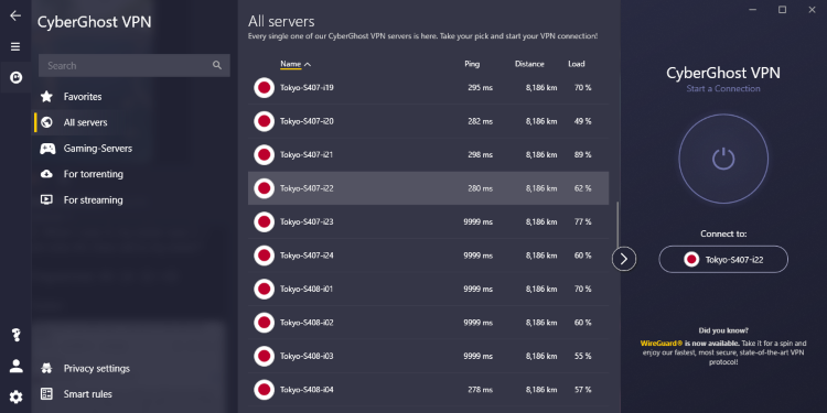 CyberGhost vs. ExpressVPN: Desktop App