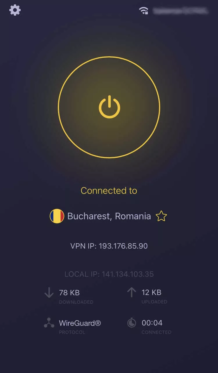 Turn on VPN